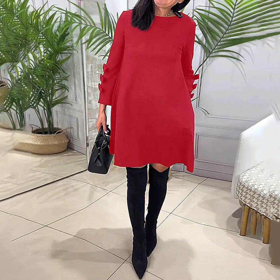 LAURENTIA - Lässiges Kleid mit langen Ärmeln | Inna Mode®️