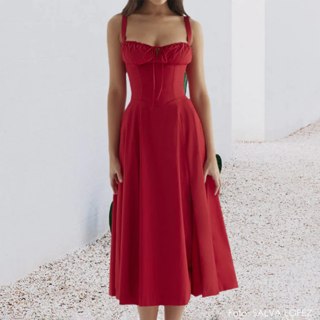 MAIKE - Elegant midi dress 