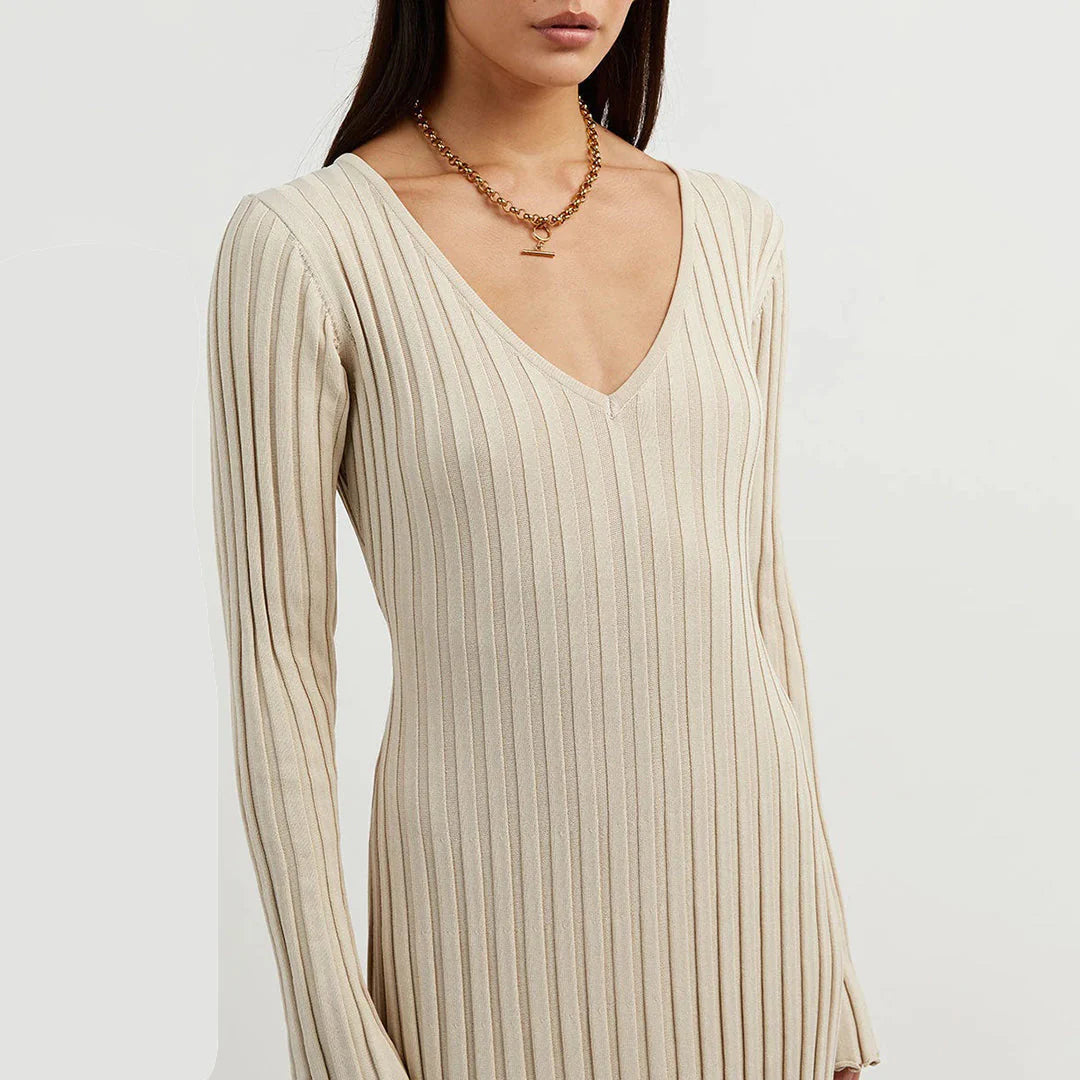 ABIGAIL - Gestricktes Maxikleid | Inna Mode®️