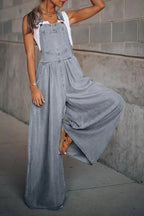 Keti - armelloser trendiger denim-overall für damen