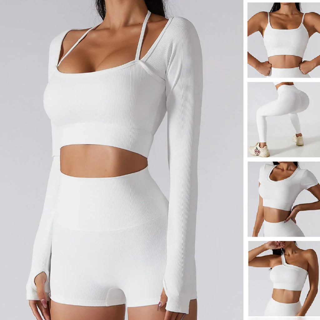 ZARA - Ribbed Yoga Set for Women 