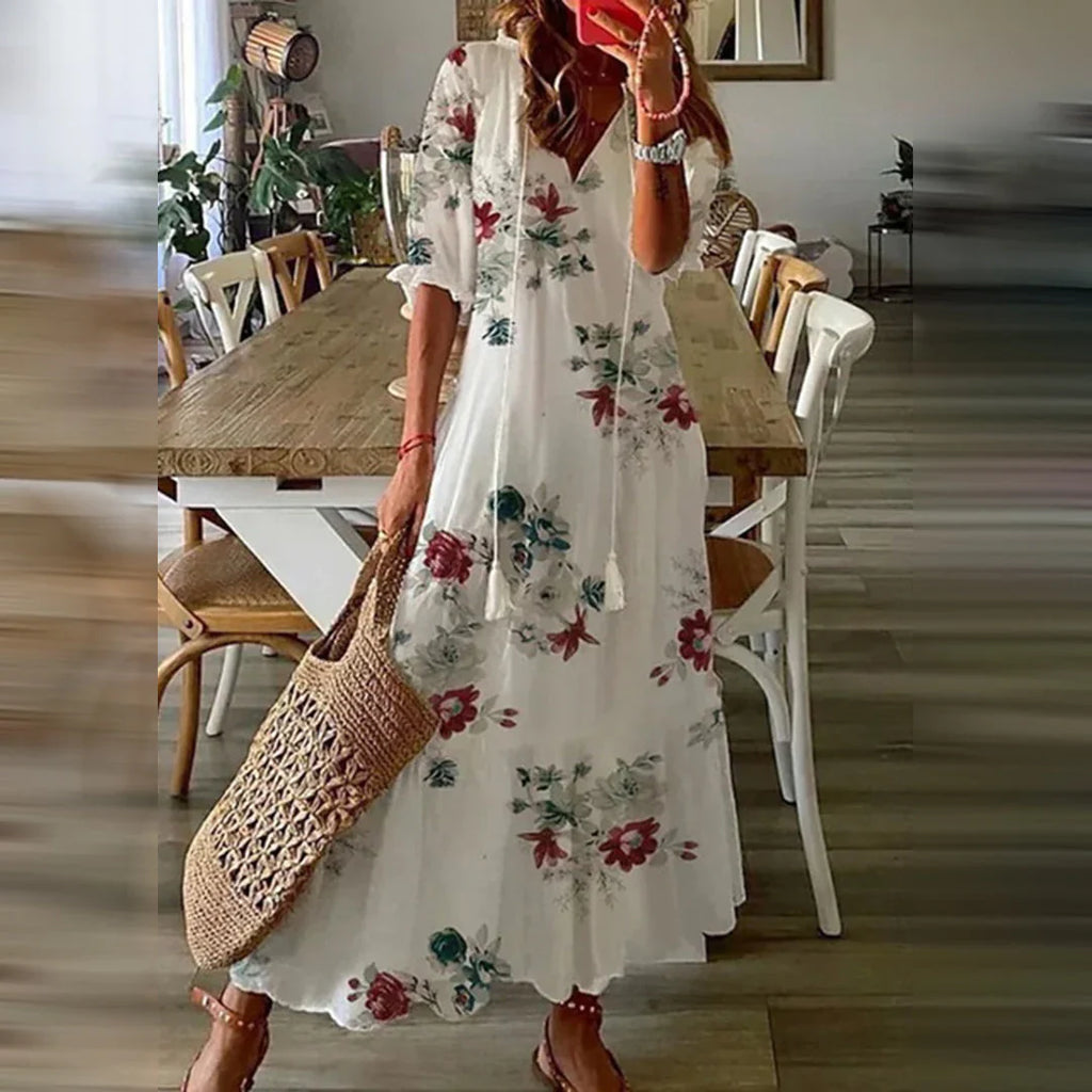 JANNE - Boho maxi dress 
