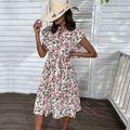 CAPUCINE - Stylish floral dress 