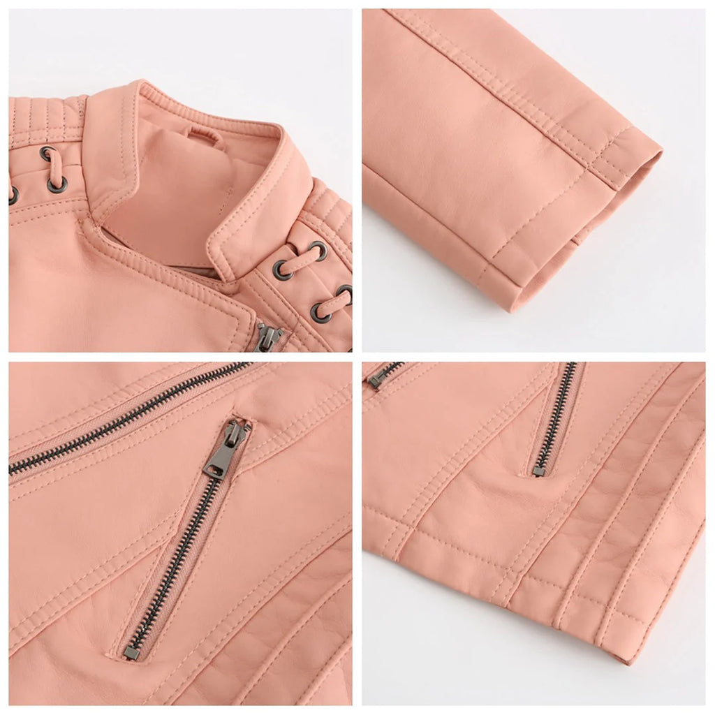 MARIE - Stylish leather jacket 