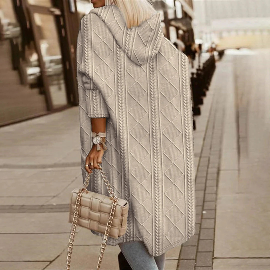 RIBBETE - Elegant hooded coat 