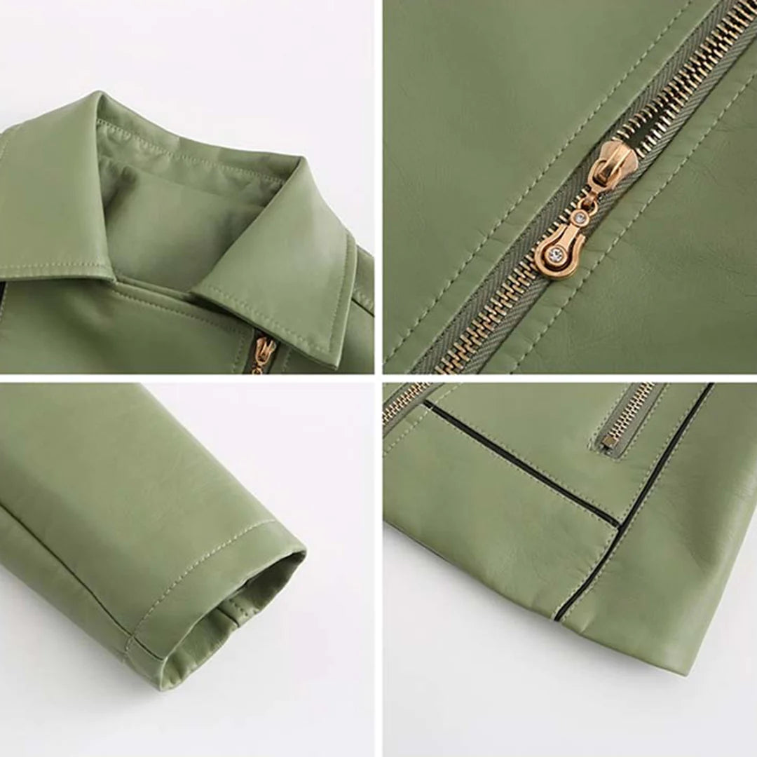 HANNIE - Stylish leather jacket 