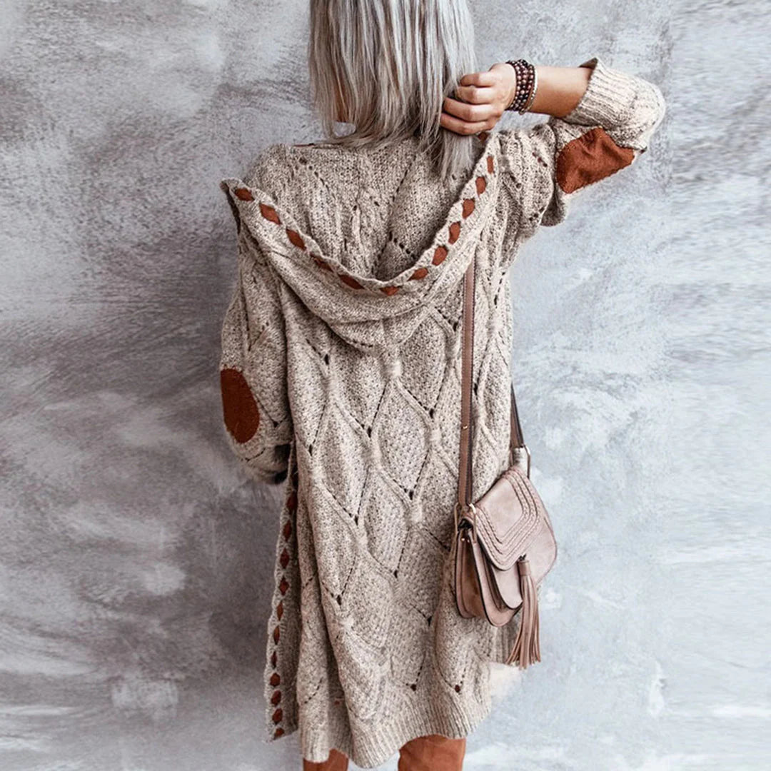 SOPHIA - Fashionable cardigan with hood 