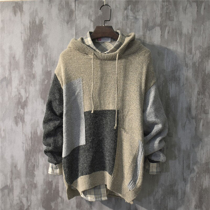 JOAQUIN - Casual knitted hoodie 