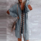 SOPHIA - Modische strickjacke mit kapuze