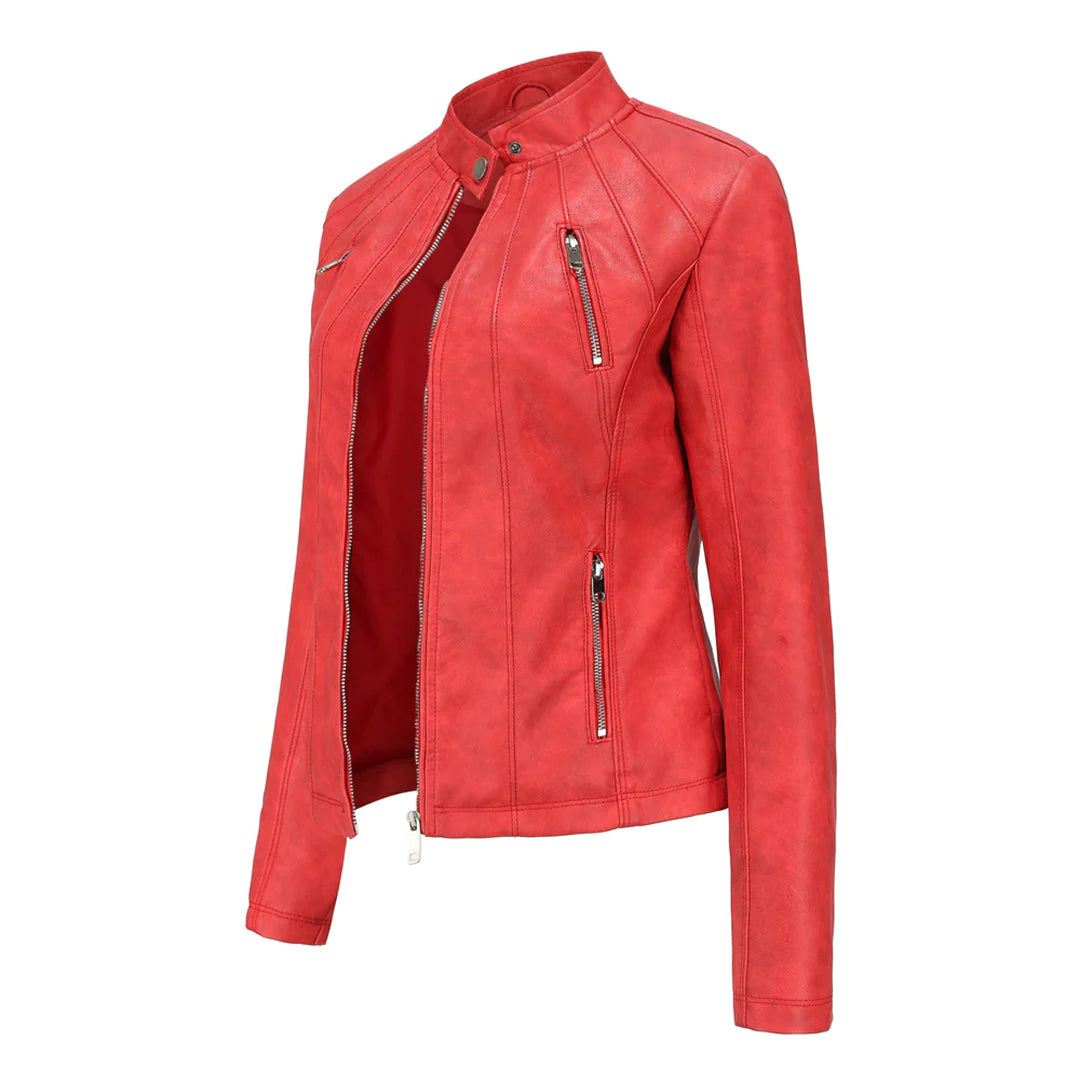 ADELIJA - Stylische lederjacke