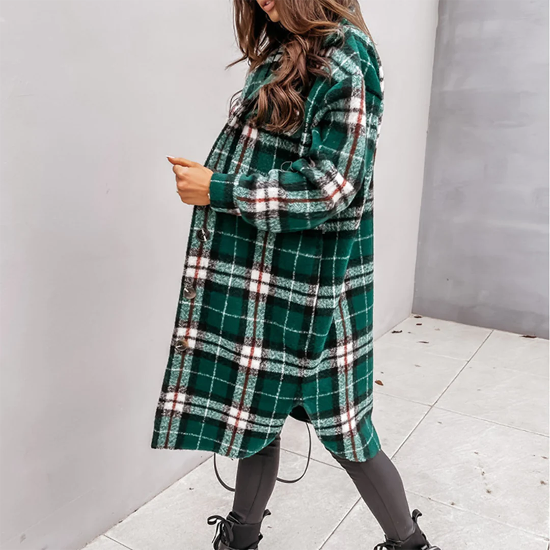 AOIFE - Women's checked coat 