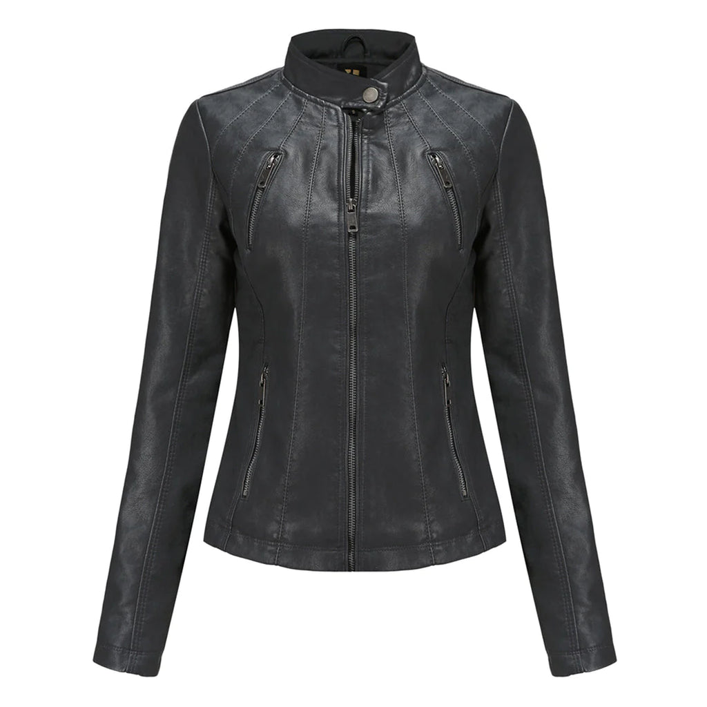 ADELIJA - Stylische lederjacke