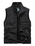 Aristide - men's cargo vest with zippered pockets