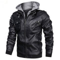 Jacob | Lederjacke mit Kapuze