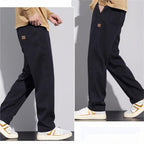 Gerard™ men's loose pants in black, relaxed fit with front pockets and drawstring